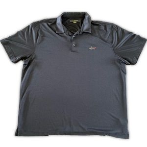 ⚫️ MENS 2XL BLACK GREG NORMAN POLO-WORN ONCE-EXCELLENT CONDITION ⚫️